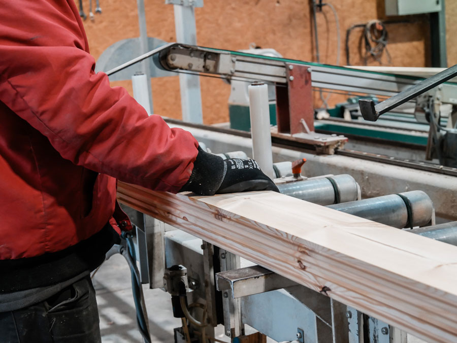 Production de bois raboté pour professionnels