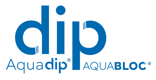 logo du groupe DIP, Aquadip et Aquabloc